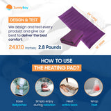 SunnyBay Manta Caliente Cobertura Espalda con peso suave para contención.