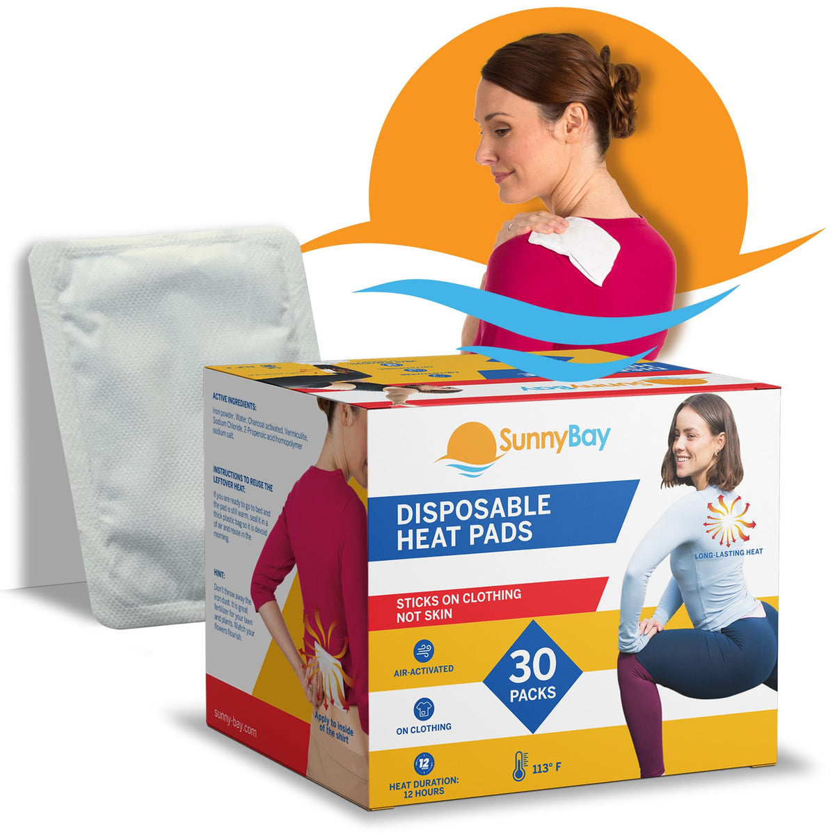 SunnyBay parches de calor para cuello con calor suave