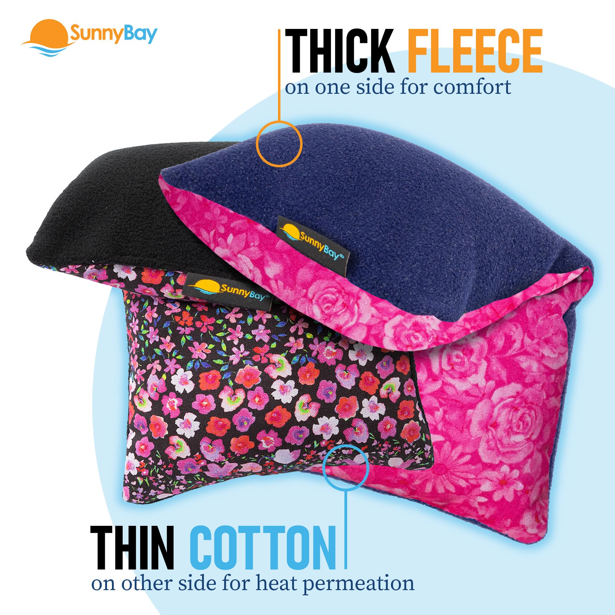 SunnyBay tejido de algodón y fleece suave para confort durante uso.