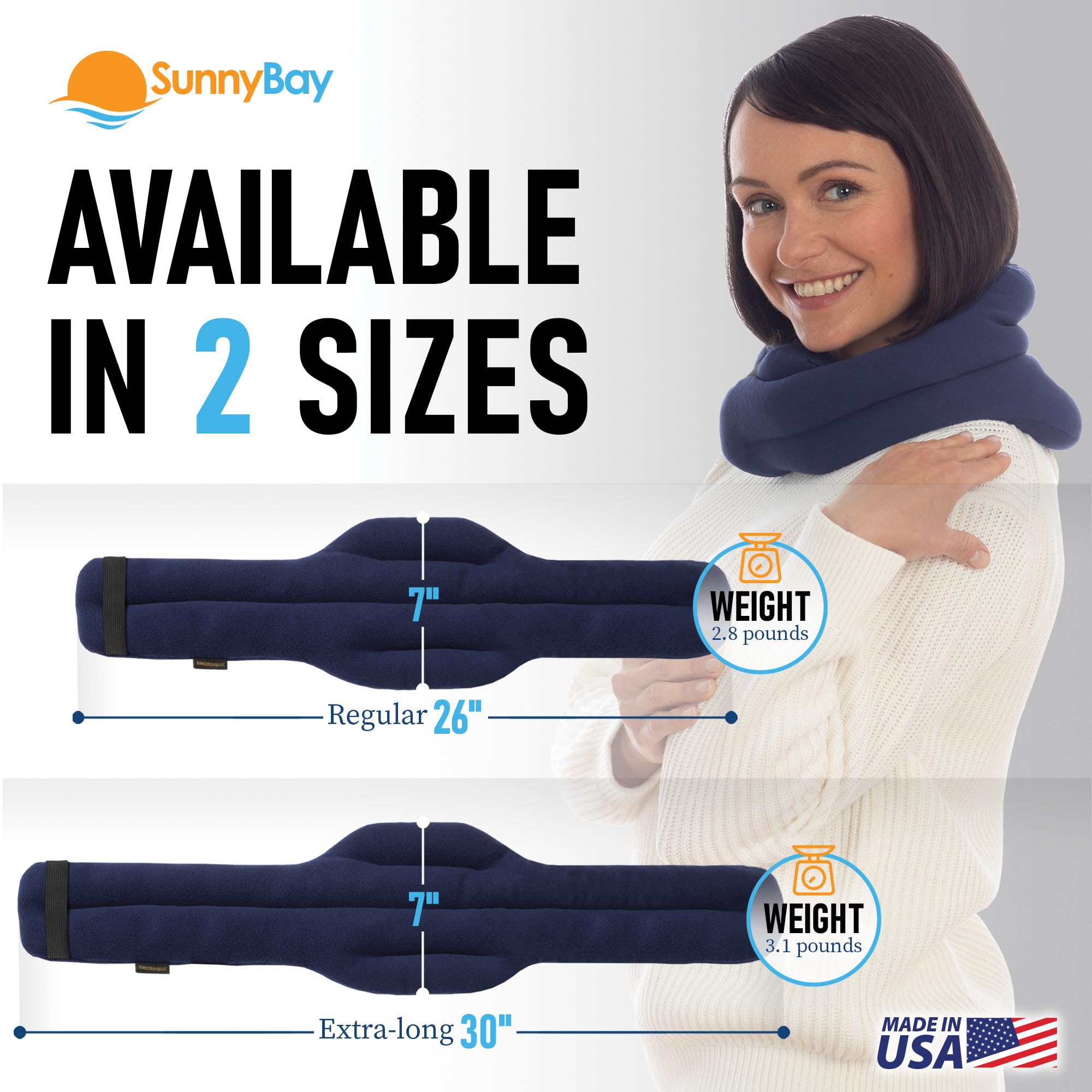 SunnyBay XL uso versátil como envoltura para cuello y hombros durante descanso
