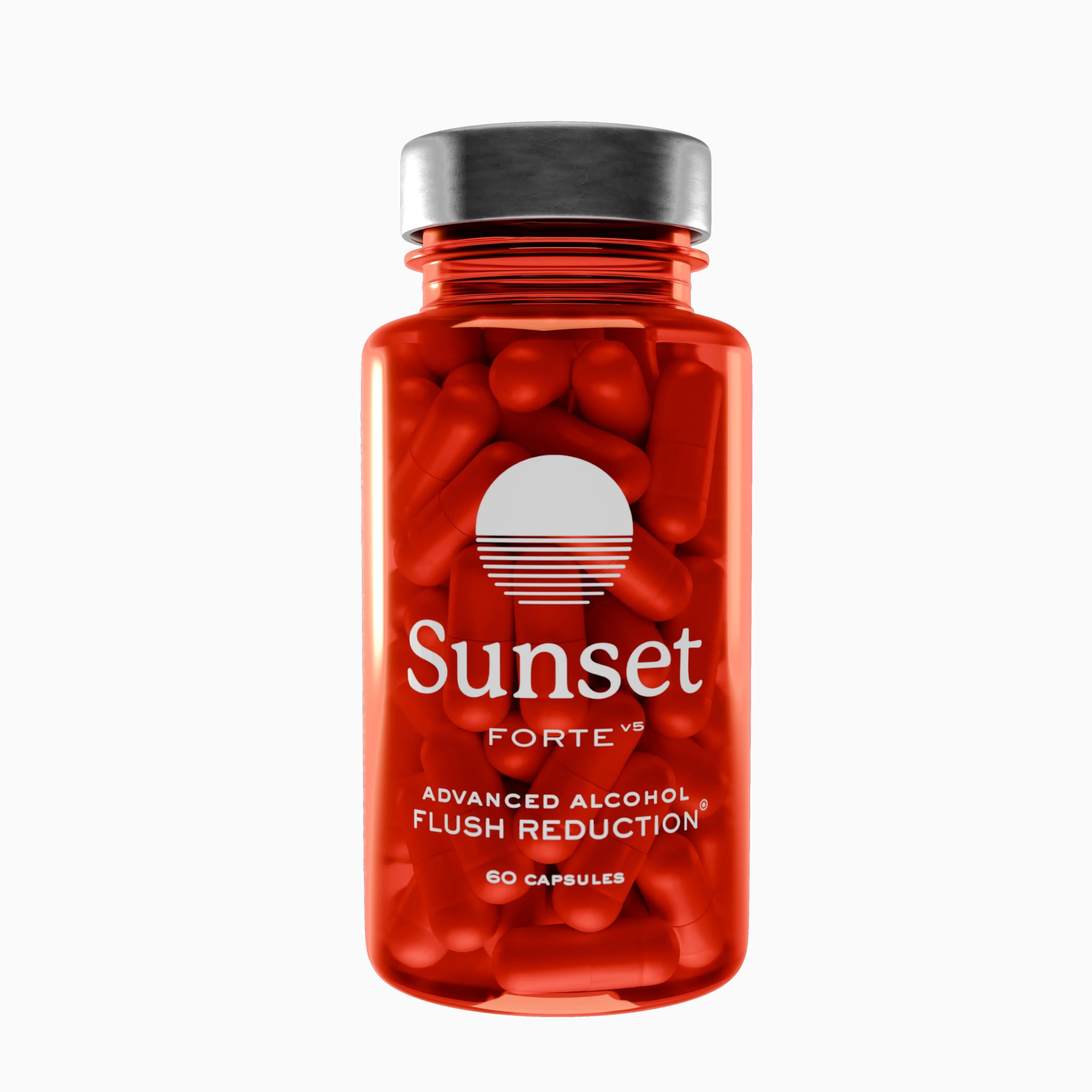SUNSET Forte: cápsulas tomadas antes de beber para apoyar la respuesta natural al alcohol.