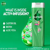 Cabello suave y desenredado tras usar Sunsilk Biotina.