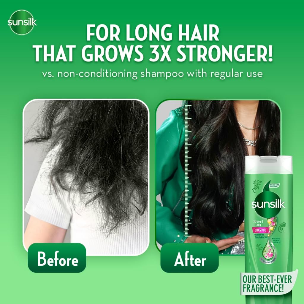 Envase práctico de Sunsilk para la ducha diaria.