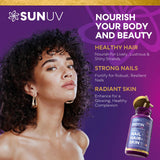 SunUV Ácido Hialurónico: piel hidratada y uñas más fuertes.