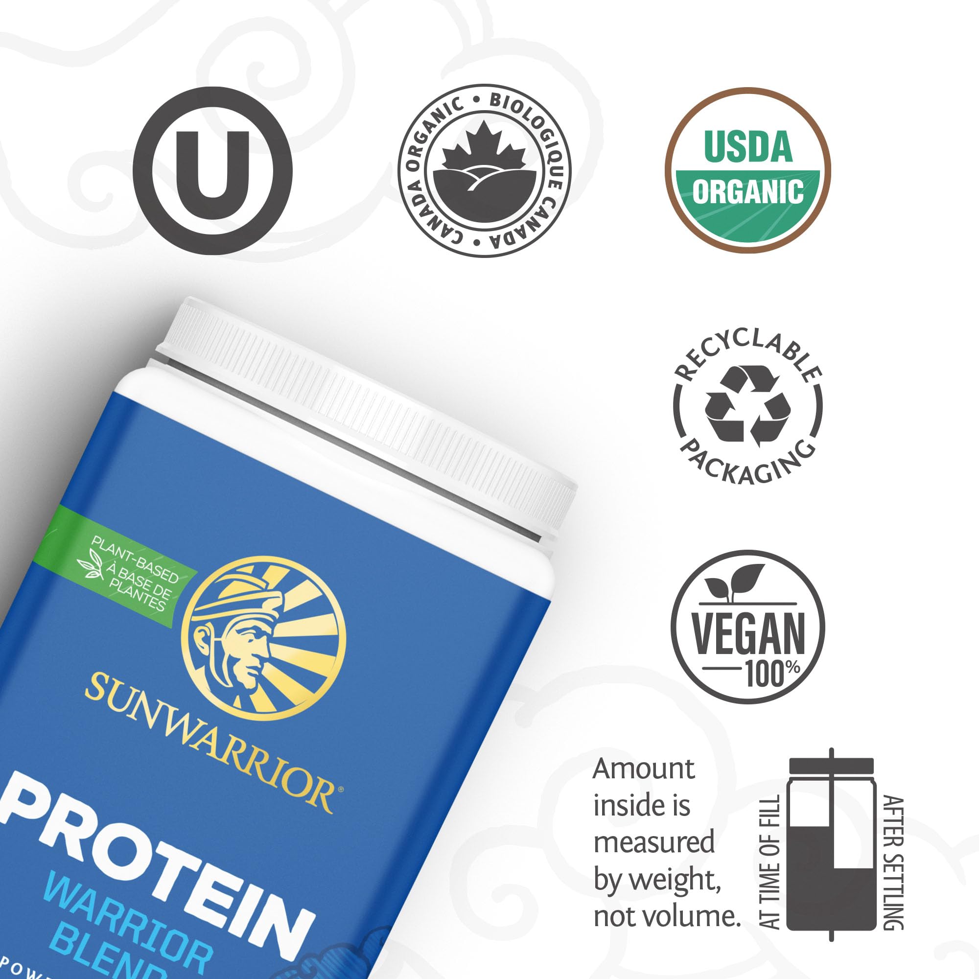 Sunwarrior Amino BCAA proteína vegetal, apoya ingesta de aminoácidos esenciales.