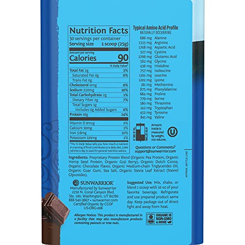 Sunwarrior Balance nutricional hemp-pea, proteína sostenible para tu día.