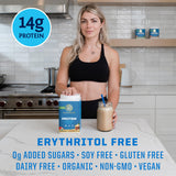 Sunwarrior etiqueta sin azúcar sin gluten, apta para varias dietas