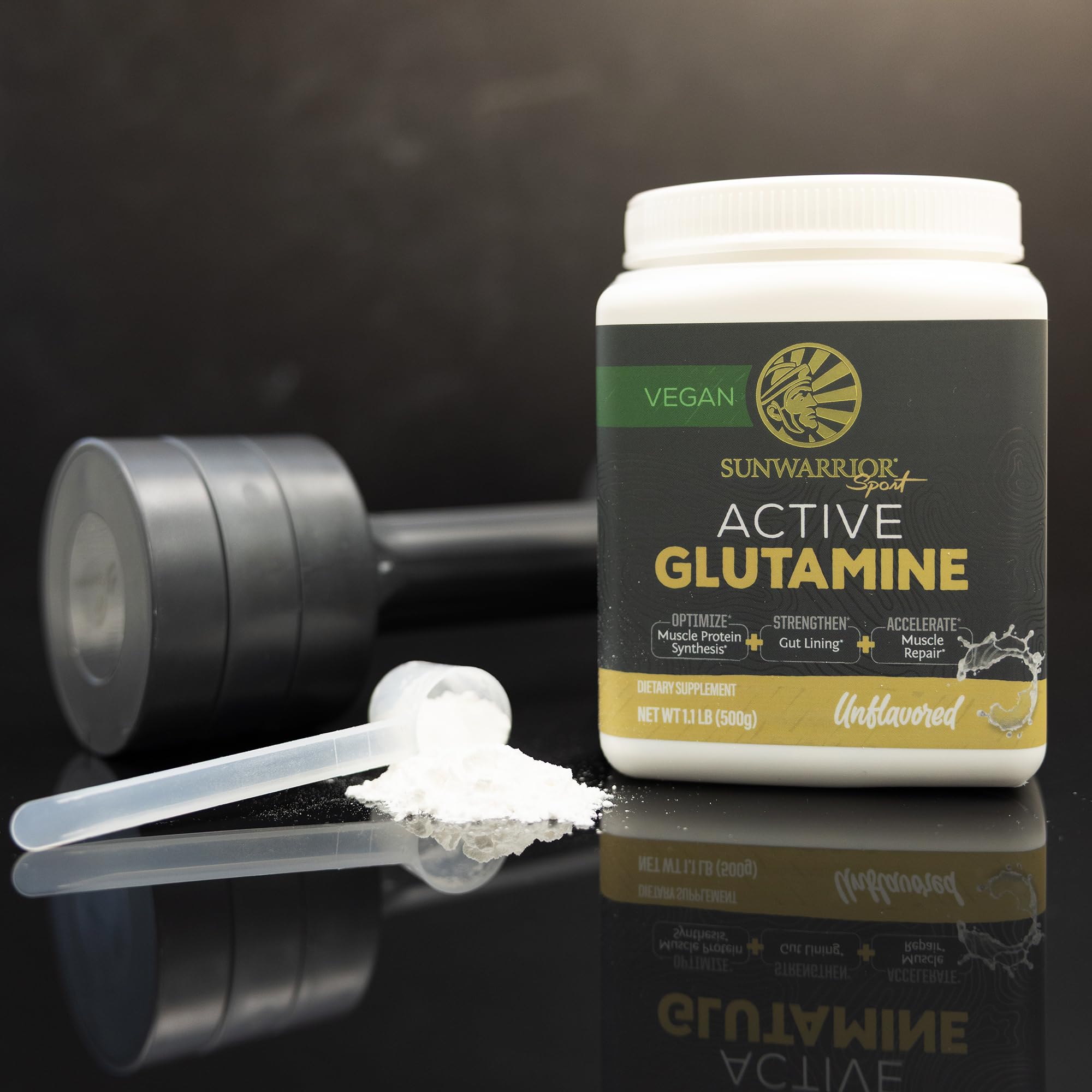 Sunwarrior L-Glutamina soporte digestivo para absorción de nutrientes