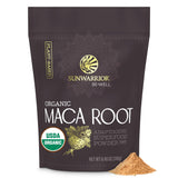 Sunwarrior maca amarilla en frasco para energía sostenida