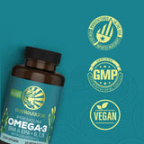 Sunwarrior Omega Vegano: ingredientes sostenibles para una nutrición consciente.