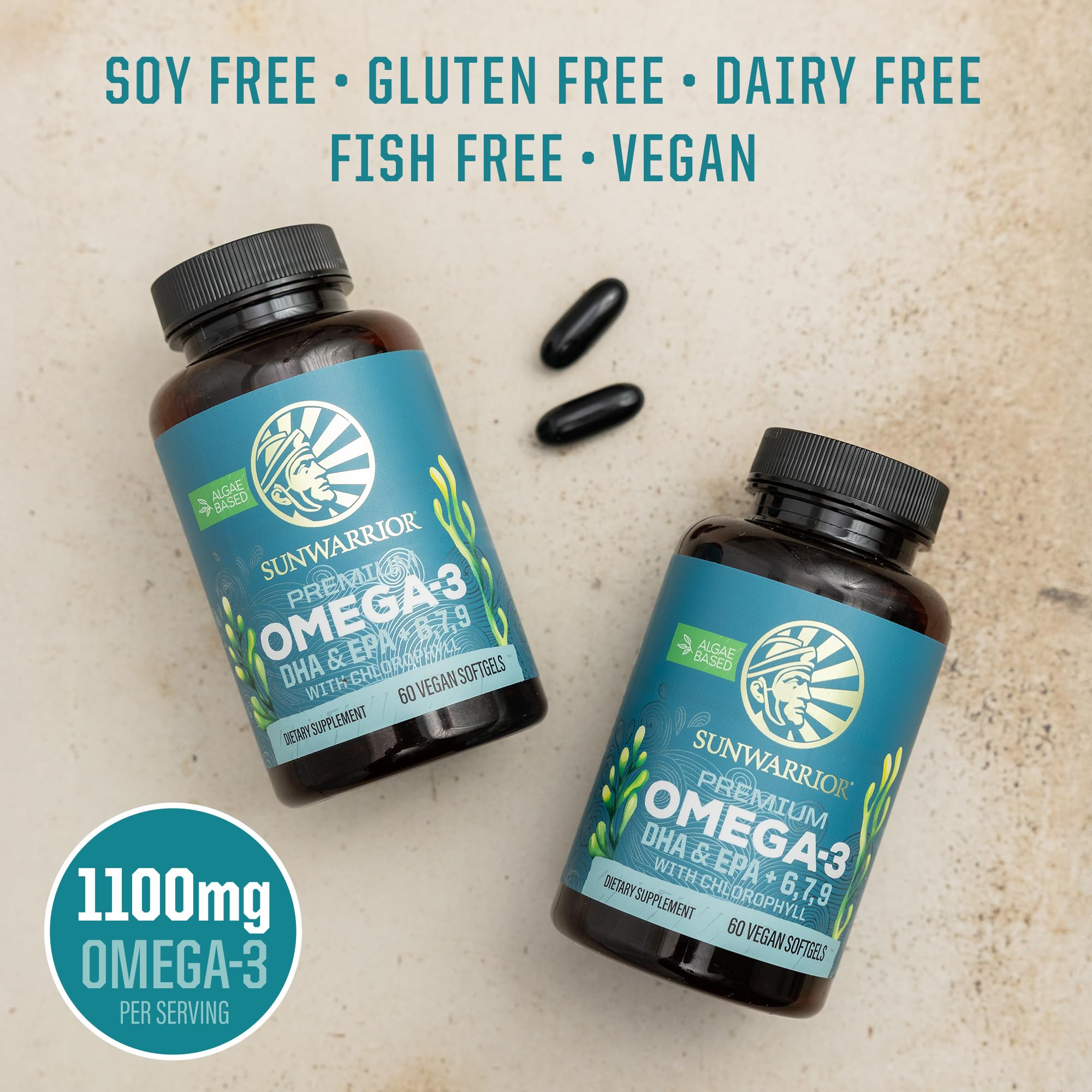 Sunwarrior Omega Vegano: beneficio para visión y salud ocular.