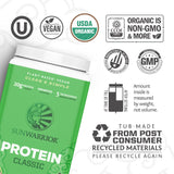 Sunwarrior Organic Classic Vanilla Protein, batido rápido listo para desayunos