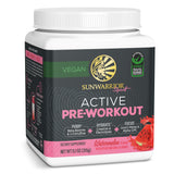 Sunwarrior preentrenamiento, bote visible para impulso previo al entrenamiento.