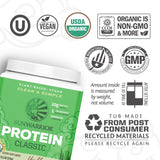Sunwarrior Proteína de Arroz Integral batido vegetal, perfecto para desayunos energéticos sin lactosa.
