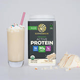 Proteína vegana Sunwarrior masa de torta, ideal para meriendas después del ejercicio