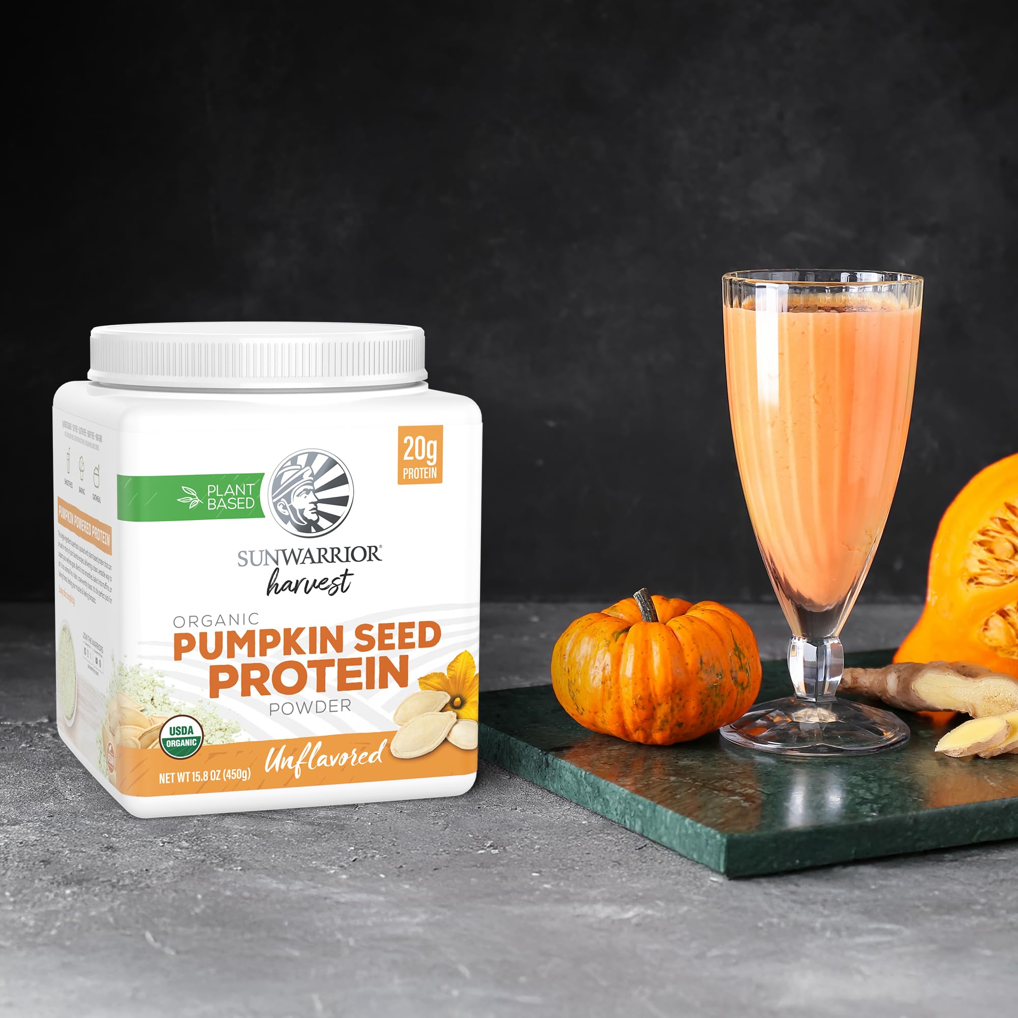 Sunwarrior Proteína de Semilla de Calabaza prensada en frío, 9 aminoácidos esenciales.