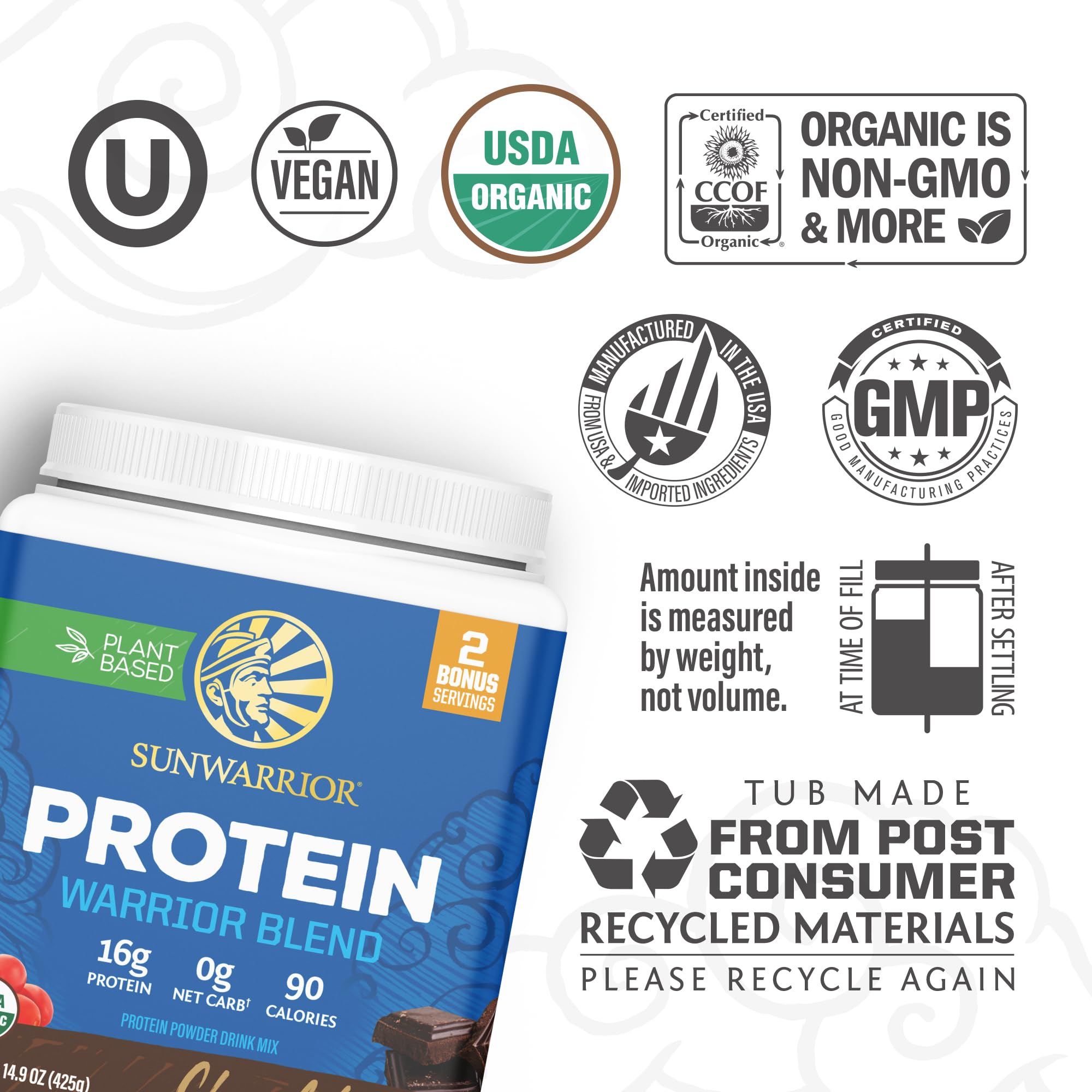 Sunwarrior Proteína vegana en acción, ideal para recuperación post-entrenamiento