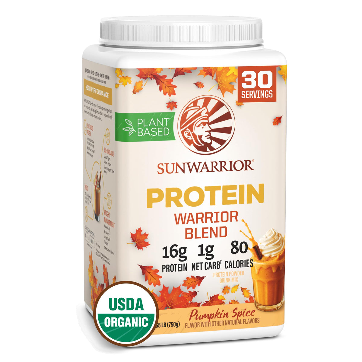 Sunwarrior Proteína Vegana en envase cremoso, fácil de incorporar a batidos.