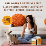 Sunwarrior Proteína Vegana tazón de yogur con fruta, combinación proteica para postres ligeros