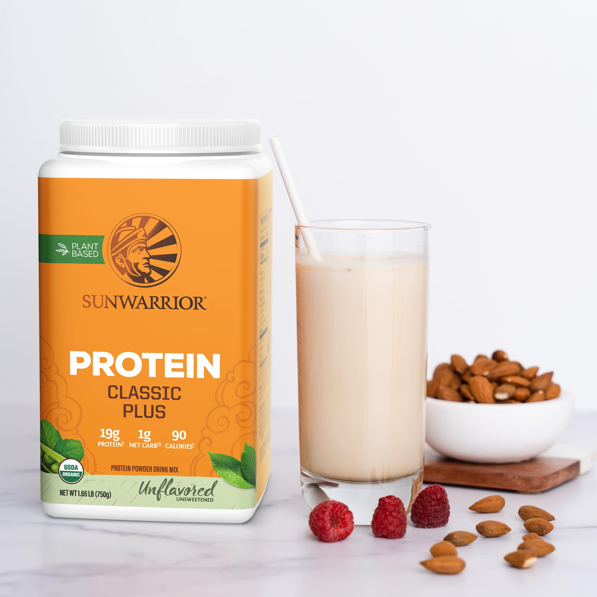 Sunwarrior Proteína Vegana textura suave, crema agradable para batidos y postres