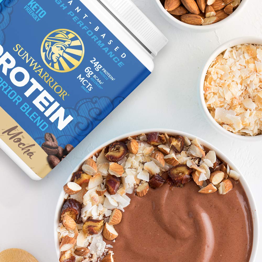 Sunwarrior proteina vegetal mocha ingredientes nutritivos y sin gluten