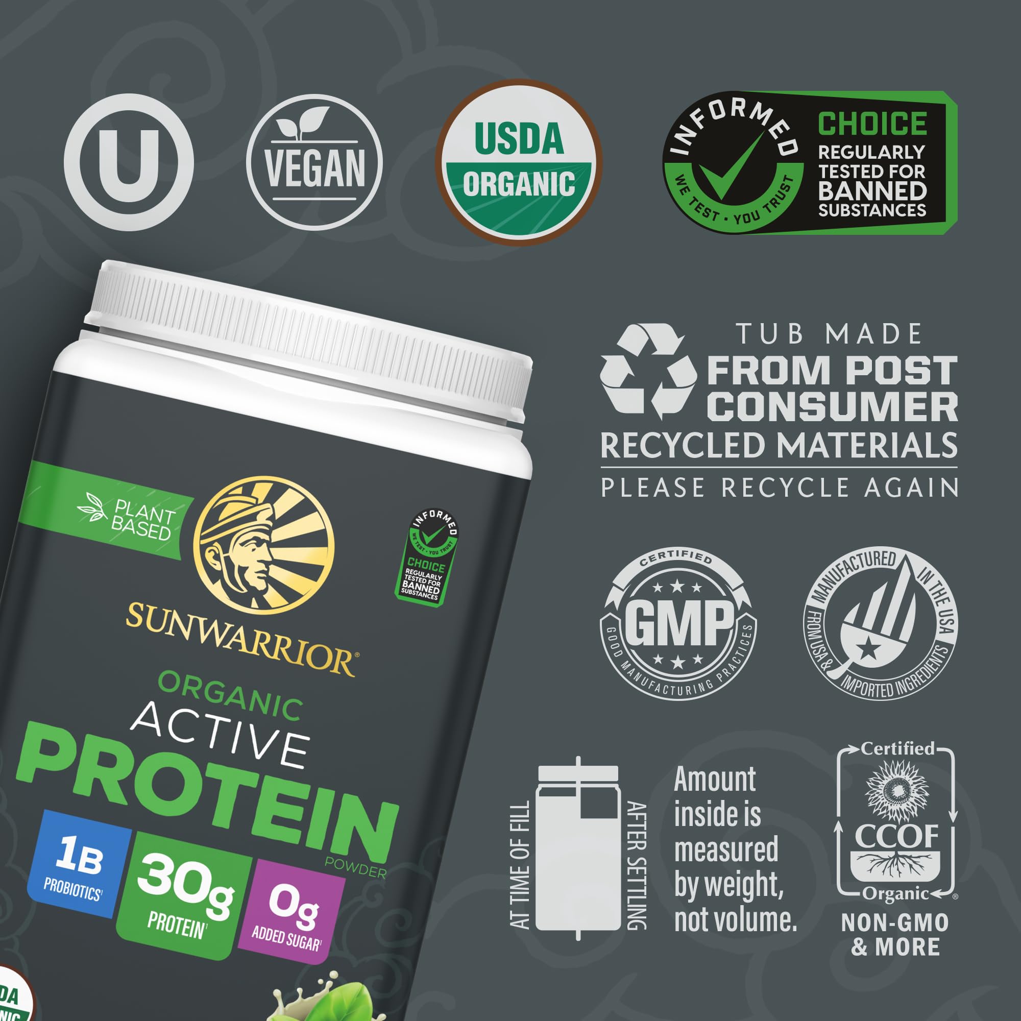Batido cremoso de Sunwarrior proteina vegetal, textura suave para desayunos rápidos.