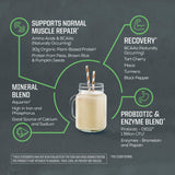 Mezcla densa Sunwarrior, proteína vegetal para recetas saludables.