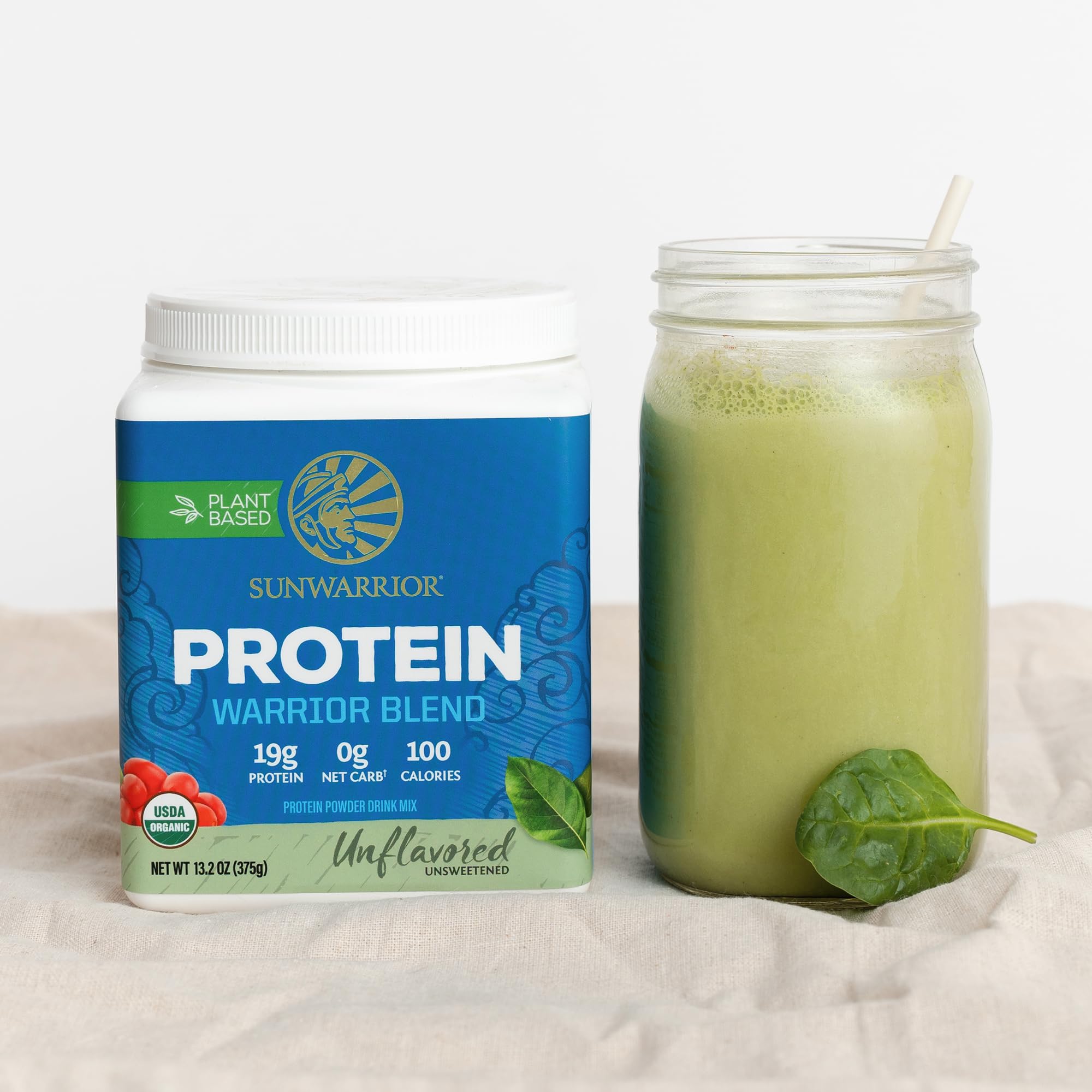 Sunwarrior proteína vegetal sin sabor lista de ingredientes limpia y honesta.
