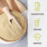 Sunwarrior Psyllium Husk polvo orgánico pera, apoyo digestivo con fibra soluble.