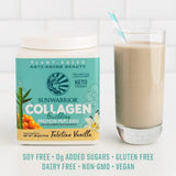 Sunwarrior Vegan Collagen Protein Powder vainilla, ingredientes veganos sin GMO