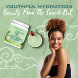 Etiqueta de Sunwarrior Verdes Colágeno con ingredientes visibles para decisiones conscientes.