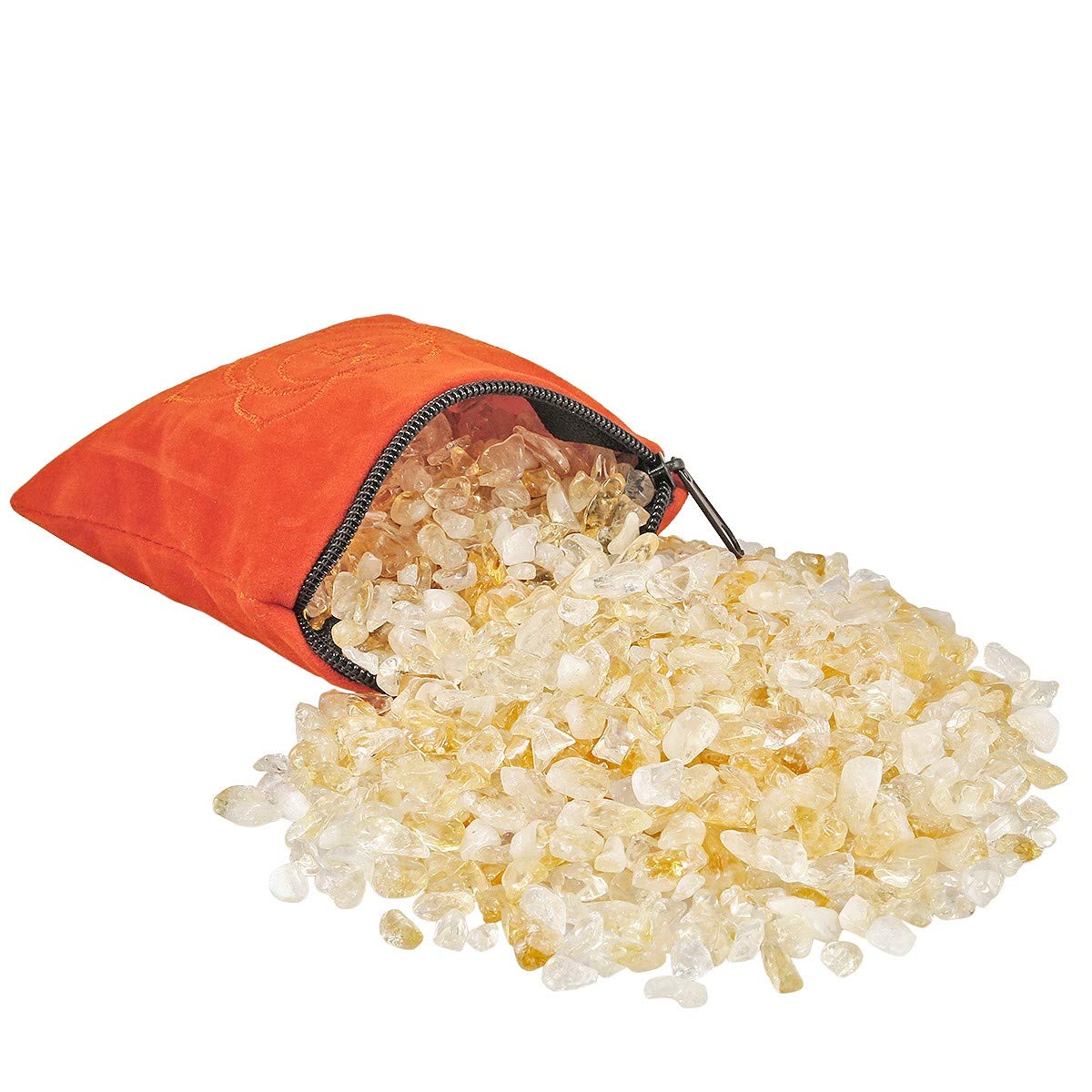 SUNYIK Citrino natural: almohada chakra, pieza decorativa para yoga y meditación.