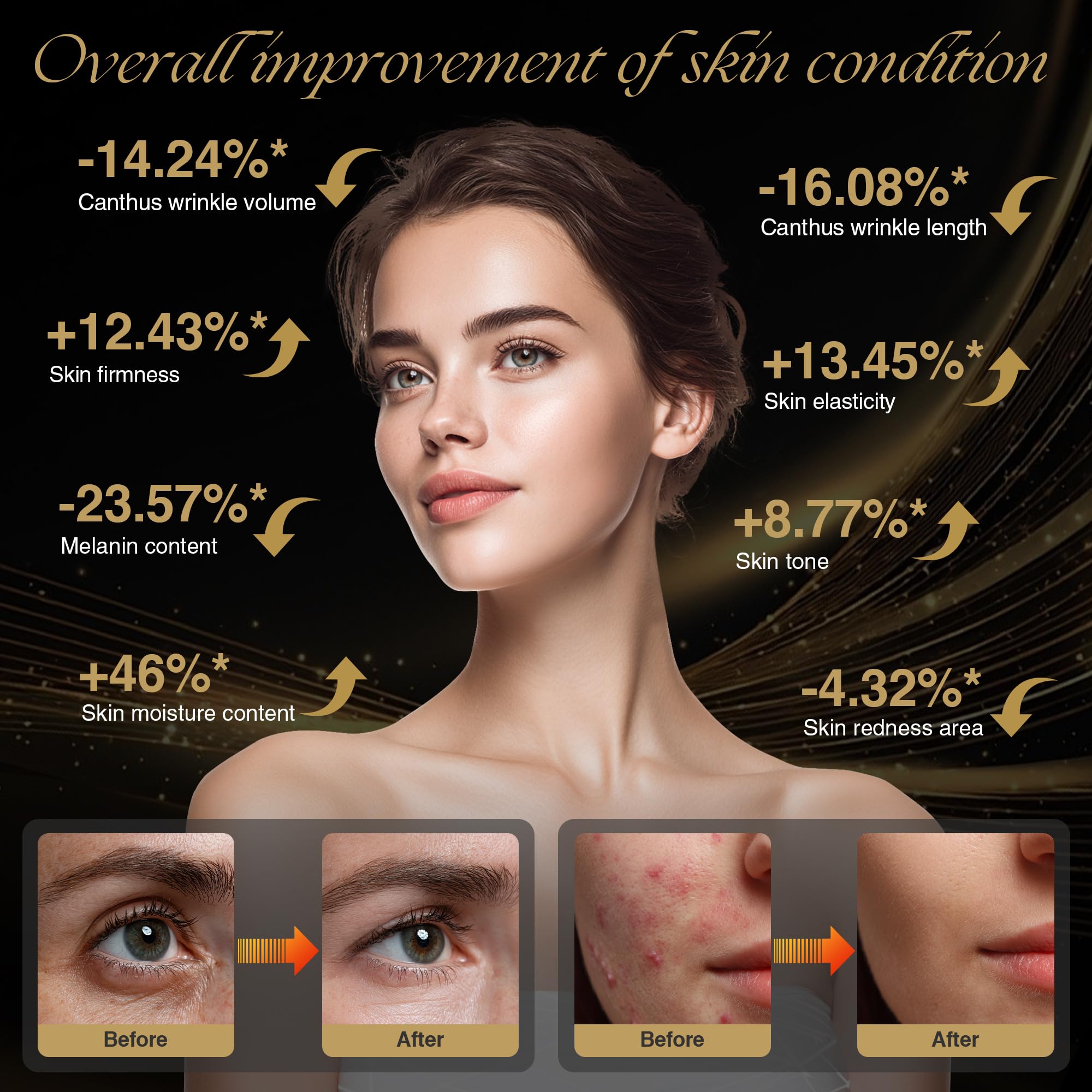 SUPDESIR luz verde para realzar tono y luminosidad facial