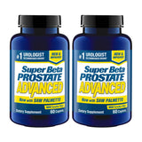 SUPER BETA PROSTATE: botella vertida, apoyo al confort urinario diario.