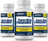 SUPER BETA PROSTATE: botella de cápsulas, apoyo diario para la salud prostática.