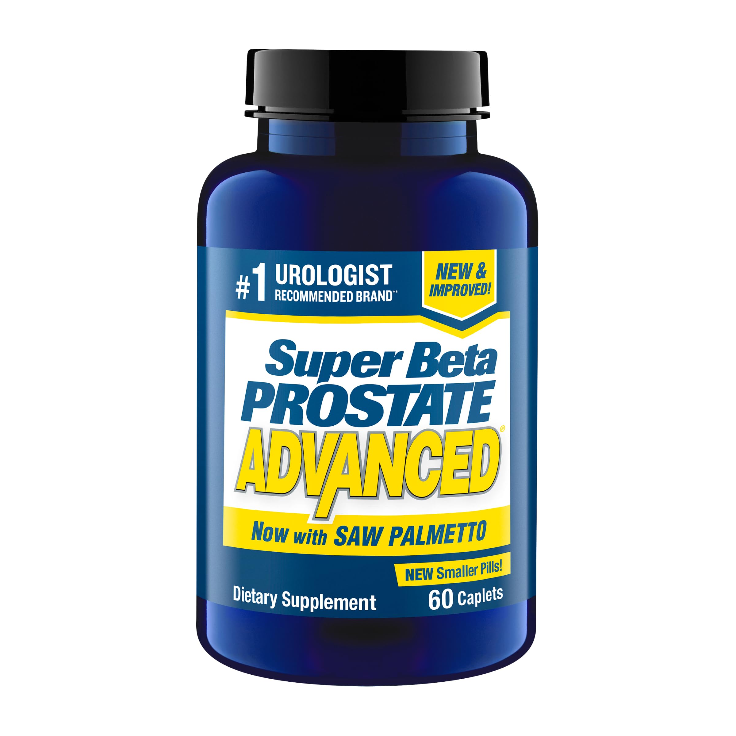 SUPER BETA PROSTATE: botella con dosis diaria para apoyo urinario.