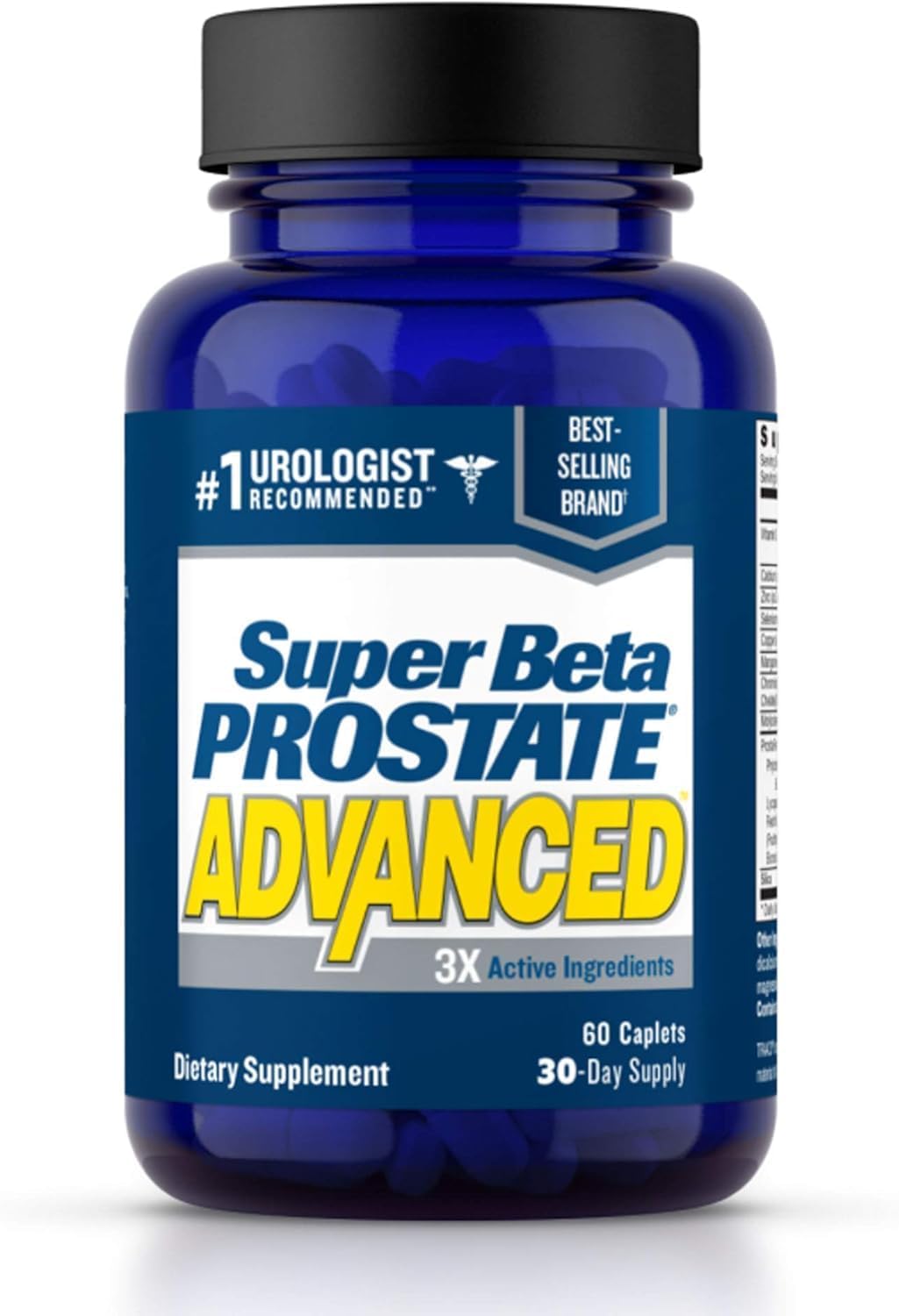 SUPER BETA PROSTATE caja frontal, diseño claro para confianza y uso diario