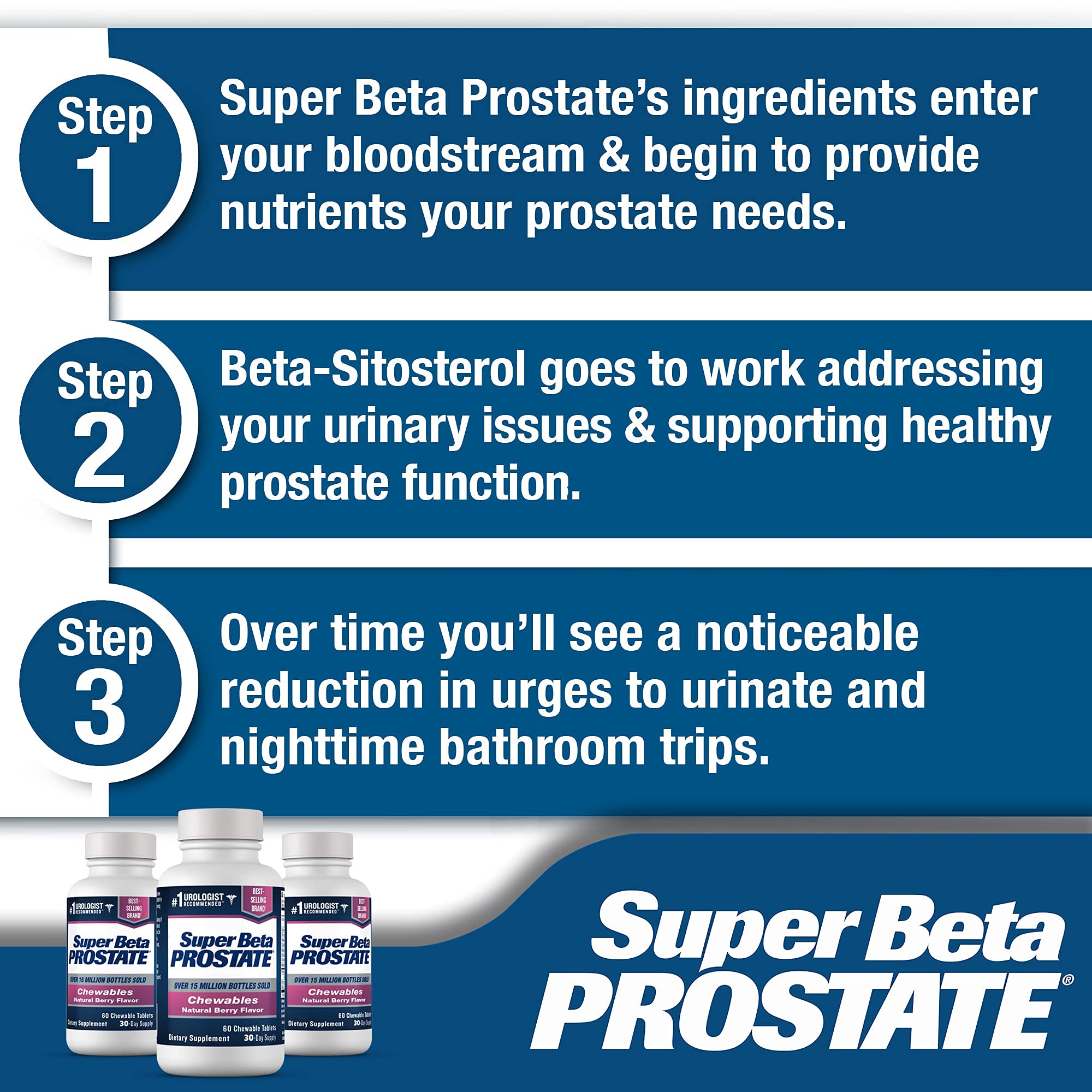 Super Beta Prostate consumo nocturno, podría ayudar a dormir más tranquilo.