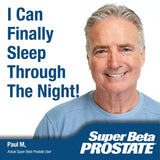 Super Beta Prostate empaque en caja, fácil de almacenar en cajón.