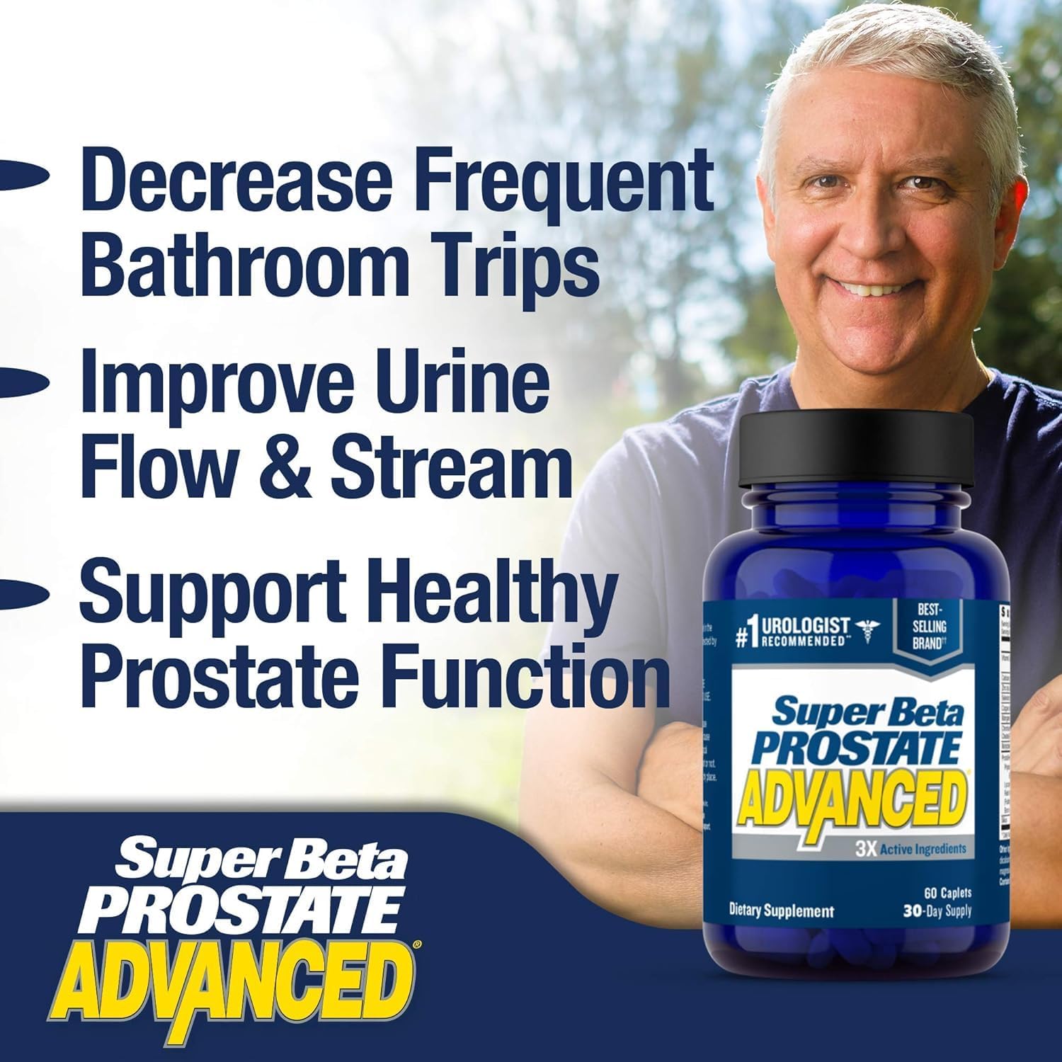 Etiqueta de SUPER BETA PROSTATE con detalles de ingredientes clave