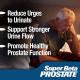SUPER BETA PROSTATE: etiqueta detallada, fórmula con beta-sitosterol para el cuidado prostático.