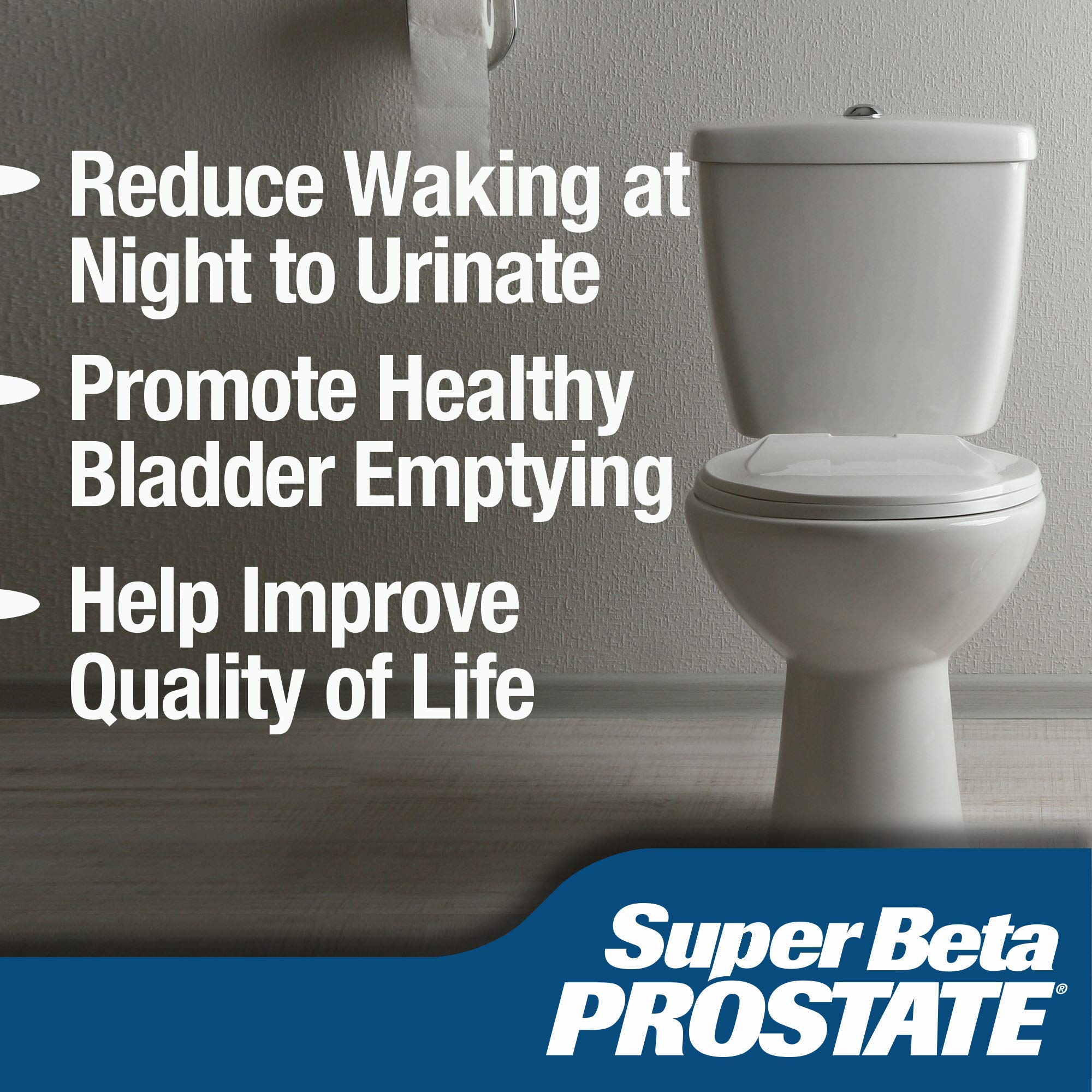 Super Beta Prostate etiqueta frasco, ayuda a verificar dosis y horarios de consumo.