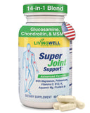 SUPER JOINT SUPPORT botella de cápsulas, ideal para apoyar la movilidad diaria.