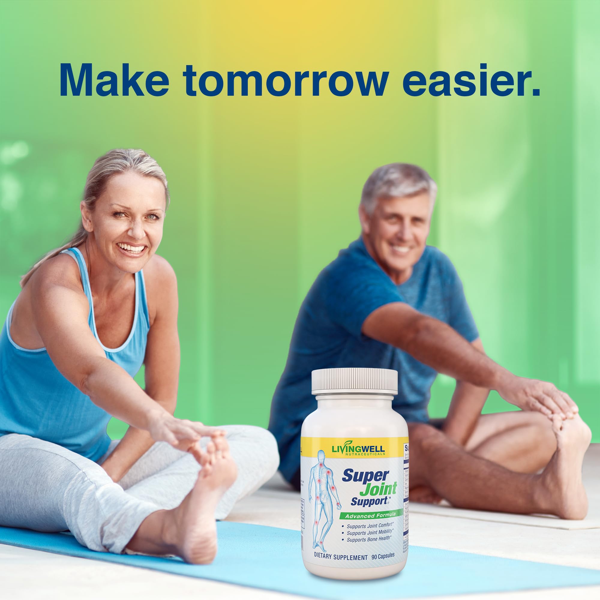 SUPER JOINT SUPPORT cápsulas brillantes, transmite calidad premium.