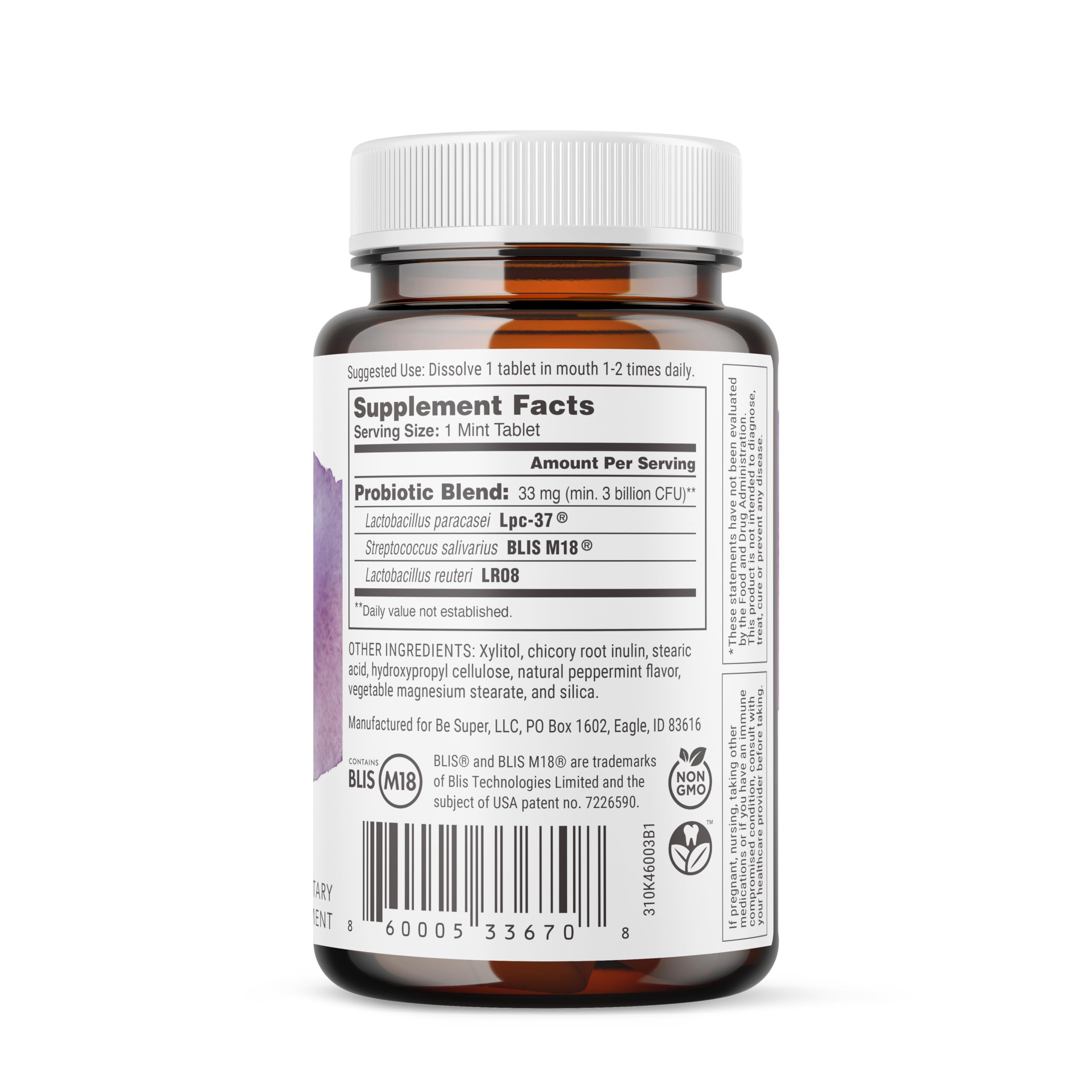 Super Teeth Probiotico: defensa contra caries para dientes sanos.