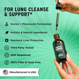 Mezcla herbal de SuperBonsai Gotas para Pulmones para bienestar respiratorio