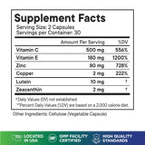 Superfood MD AREDS-2: ingredientes clave para apoyo de la salud ocular