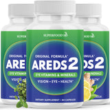 Superfood MD AREDS 2: bote de cápsulas para apoyo visual diario.
