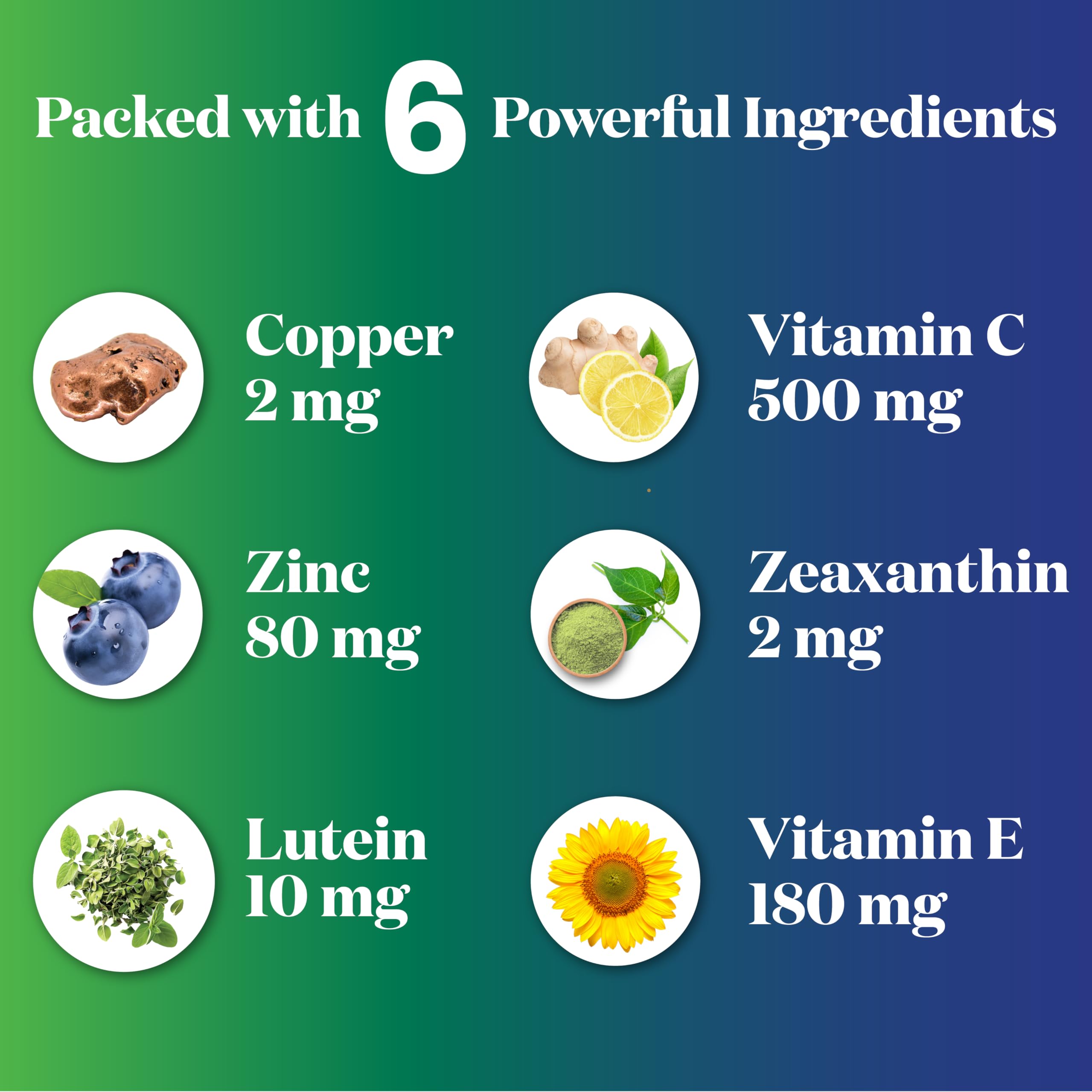 Superfood MD Contribuye a la salud del nervio óptico y la retina.