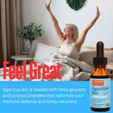 Agaricus Bio Super Liquid: beta-glucanos en cada gota para bienestar.